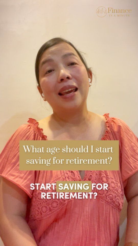 Start early! Kayo, what age did you start thinking about your retirement?