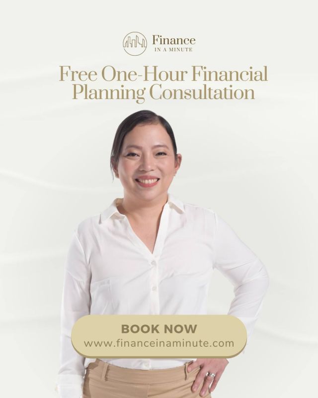 You can never go wrong when you consult with a Certified Wealth Manager and Certified Financial Adviser. Book your free 1 hour consult to see how you can grow your money and start your wealth building journey. PM us or visit www.financeinaminute.com
